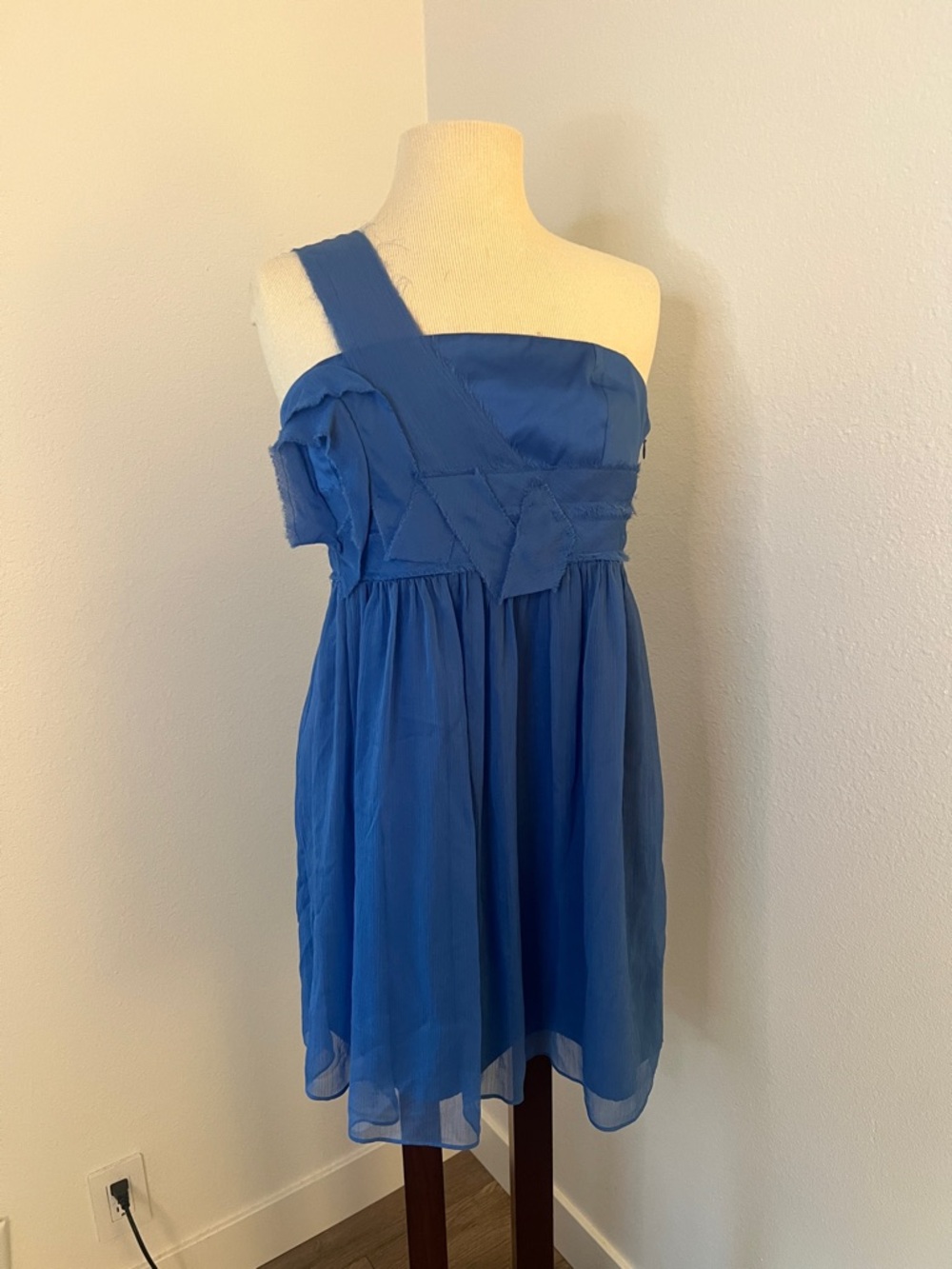 BCBGeneration Blue One-Shoulder Cocktail Dress